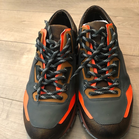 Men’s Lanvin grey/ orange trainers, size 11 us - Picture 6 of 8